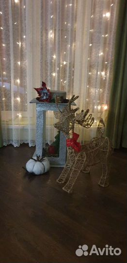 Светящийся олень для декора