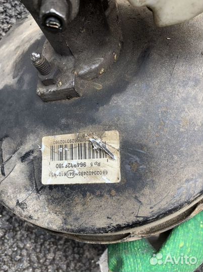 Главный тормозной цилиндр citroen c3