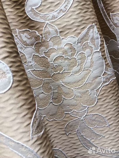 Портьерная ткань для штор Абстрактные цветы