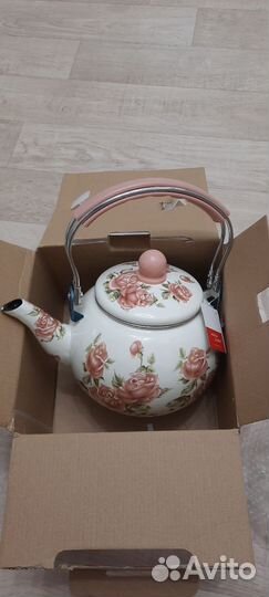 Чайник эмалированный новый