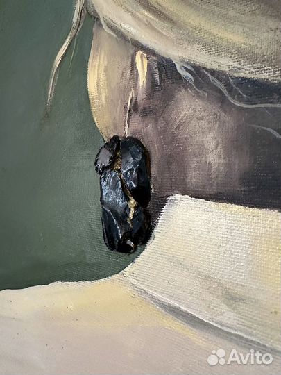 Уникальная картина маслом «Дама с обсидианом»