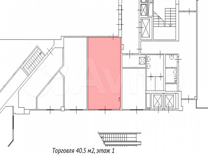 Сдам торговое помещение 40,5