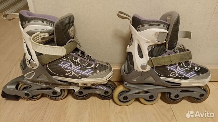Роликовые коньки rollerblade раздвижные 33-36