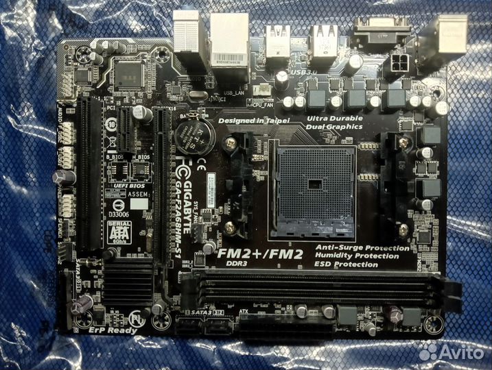 Материнская плата gigabyte F2A68HM-S1 socket FM2+