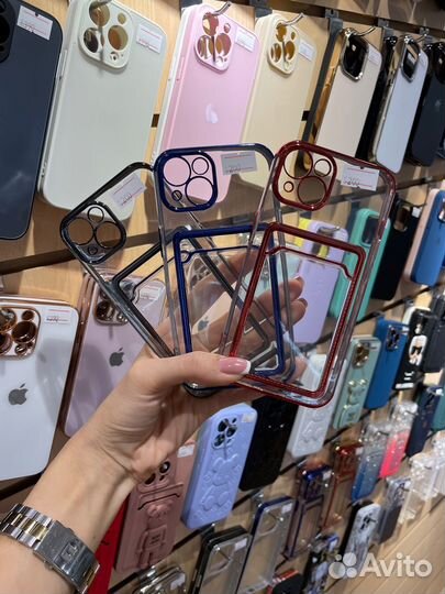 Чехлы для iPhone c кармашком для карт (все модели)