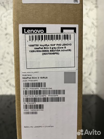Lenovo IdeaPad Slim 3 15IRU8 i3 1305/8/256(512)