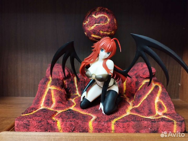 Аниме фигурка Хентай Гарпия 14 см с фоном 20*30