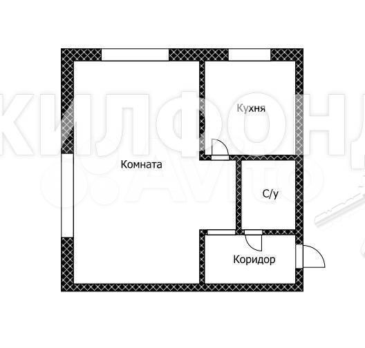 1-к. квартира, 29,8 м², 1/5 эт.