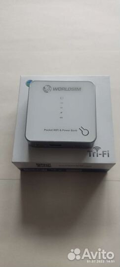 WiFi роутер переносной worldsim, павербанк