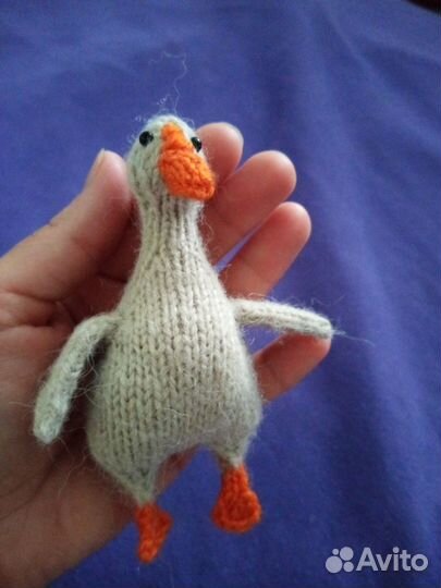 Гусь игрушка ручной работы