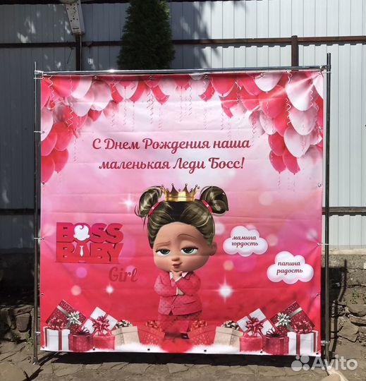 Банер на день рождения фотозона