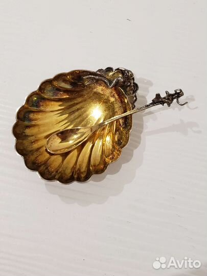 Икорница серебро