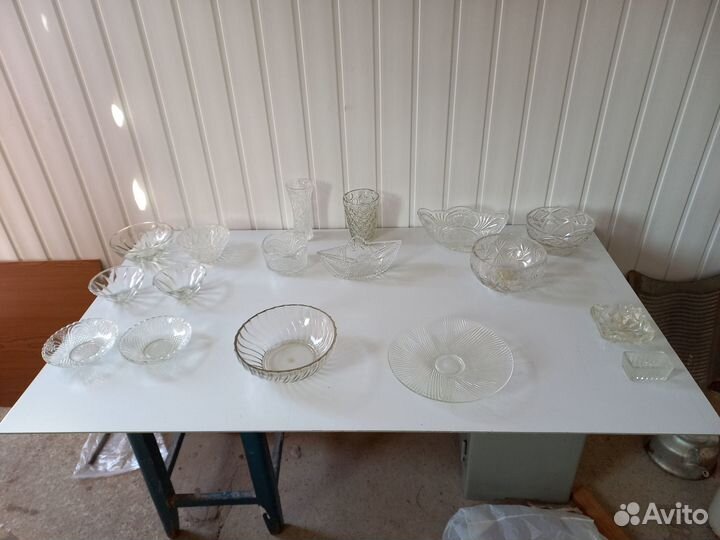 Посуда из хрусталя и из стекла