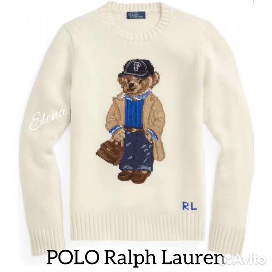 Свитер Ralph Lauren с мишкой новый джемпер