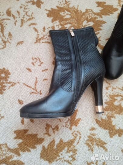 Полусапожки женские 37 размер натуральная кожа