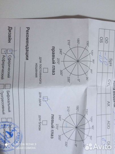 Очки для зрения женские для дали