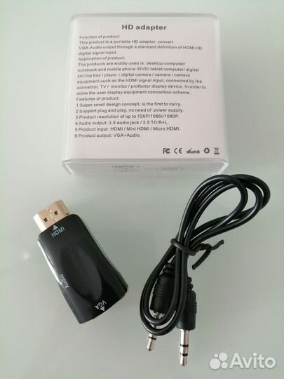 Переходник с hdmi на vga новый