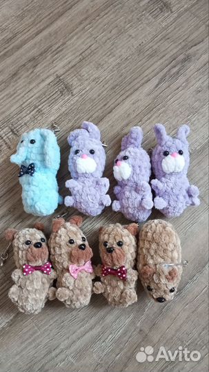 Вязаные брелки