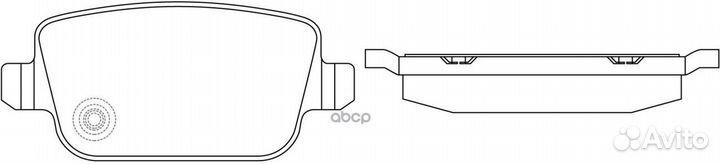 Колодки тормозные ford mondeo 4 07- 1.6-2.5 задн