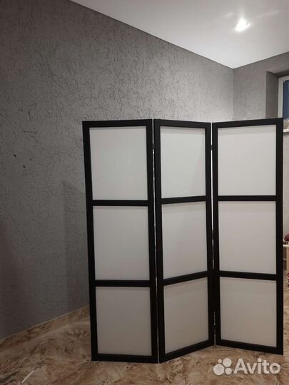 Ширма перегородка раскладная деревянная для салона