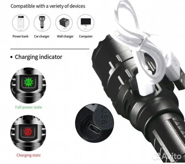 Фонарик тактический