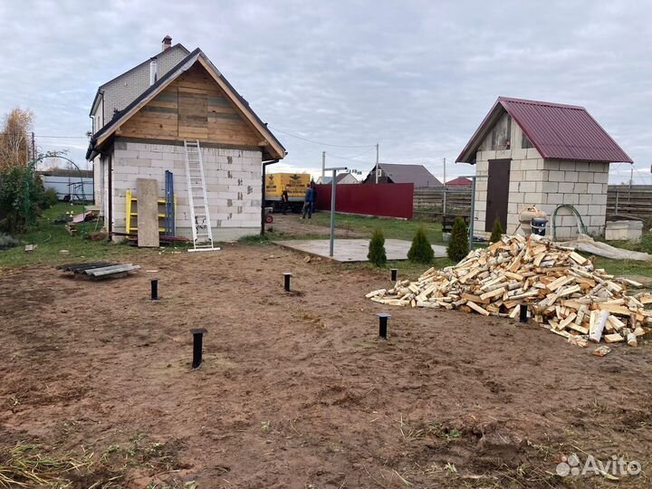 Винтовые сваи Монтаж фундамента на винтовых сваях