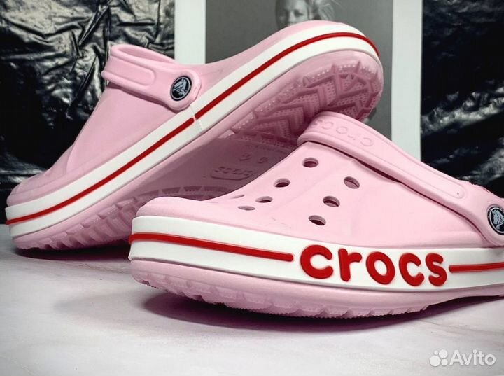 Crocs сабо розовые 41-45 размер