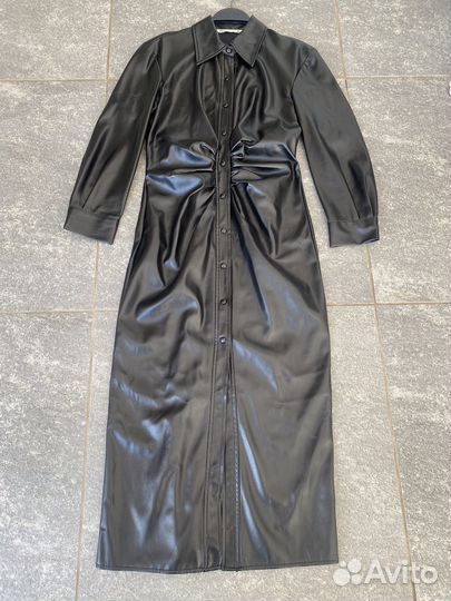 Платье Zara Зара эко кожа, размер S