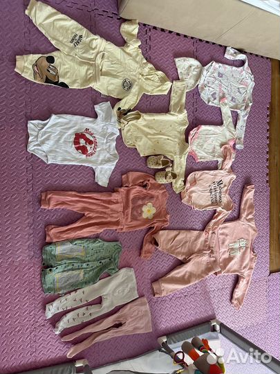 Одежда для девочки пакетом 74 80 86