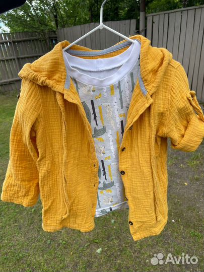 Рубашка муслиновая детская 80-104