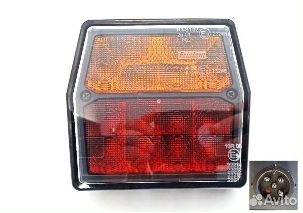 Фонарь задний на прицеп FT-222 LED мзса 12V Байон