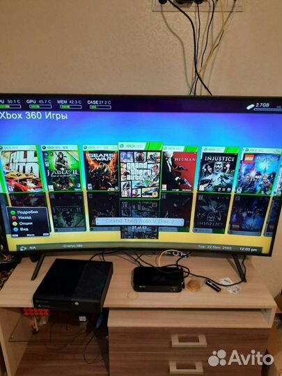 Xbox 360 (freeboot, 57 игр)