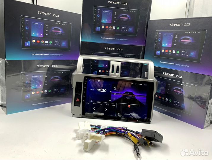Магнитола на андройде Teyes CC3 4/64 для Тойота