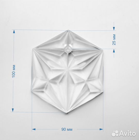 Хрустальная подвеска для люстры СССР