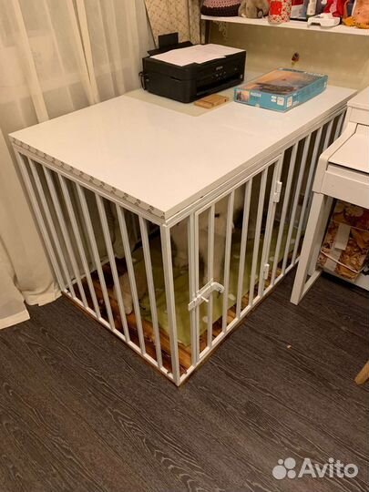 Усиленная интерьерная клетка для собак