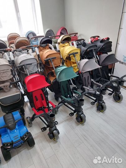 Велосипед коляска с ручкой, аналог Doona