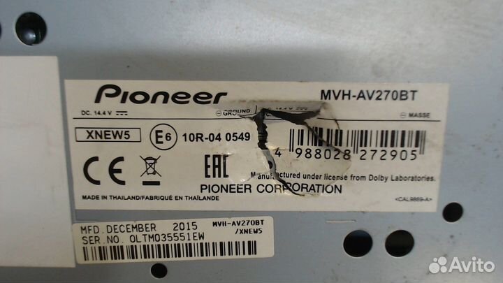 Магнитола Lexus IS, 2004