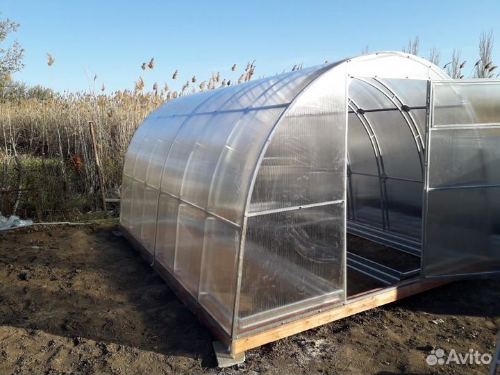 Теплица с поликарбонатом усиленная