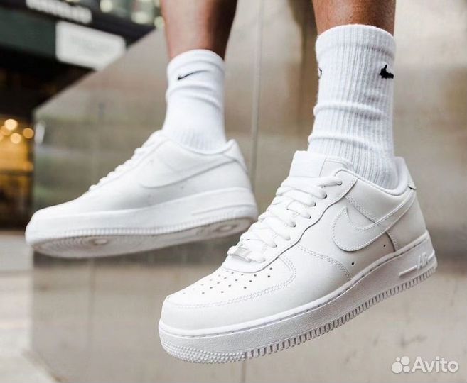 Кроссовки белые Nike Air force 1 low оригинал