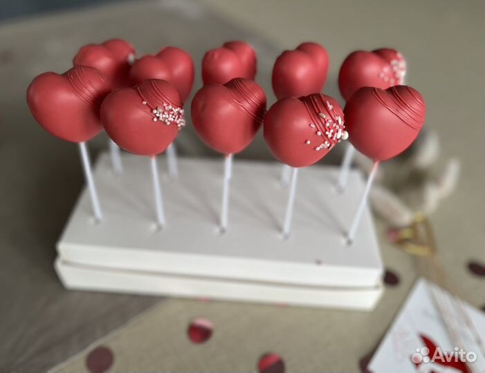 Кейк попс сердце