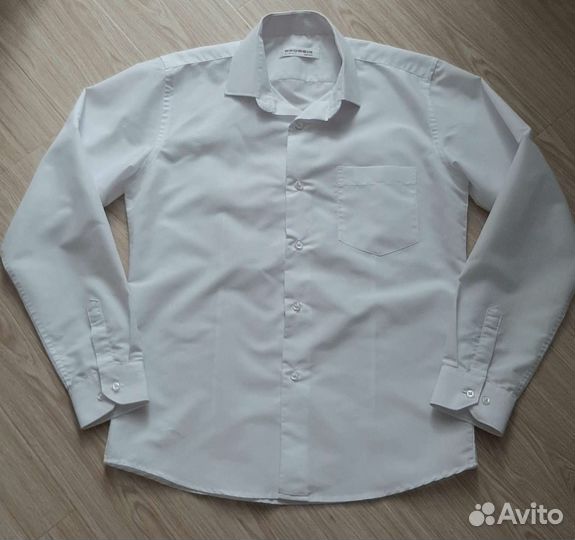 2 белые рубашки 152/158