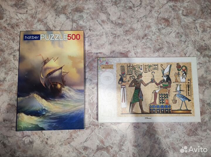 Пазлы 500, 1000 элементов