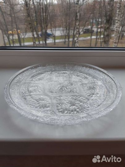 Хрустальный поднос блюдо СССР