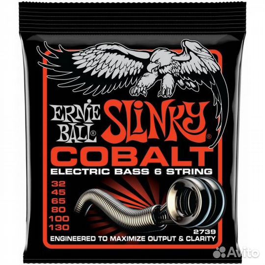 Струны для Бас-гитары 32-130 Ernie Ball 2739 Cobal