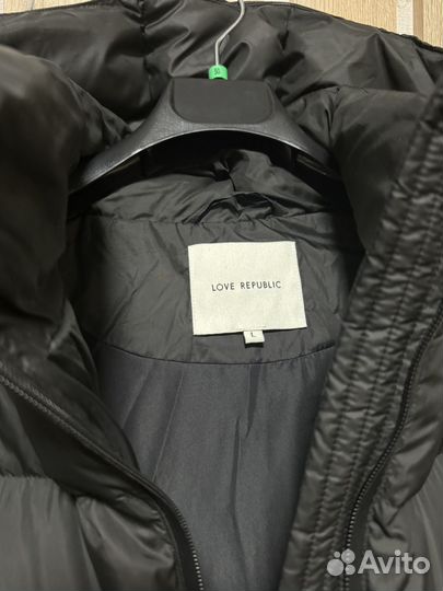 Пуховик love republic черный