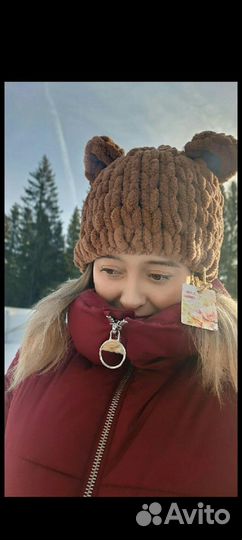 Шапка новая мишка