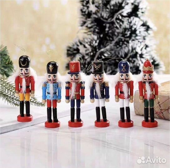 6 шт./компл. деревянные куклы-щелкунчики, куклы, и