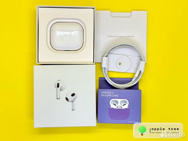 Наушники Apple AirPods 3 Medium + Чехол