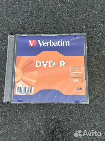 Диски Verbatim DVD-R 16x 4.7Gb Slim