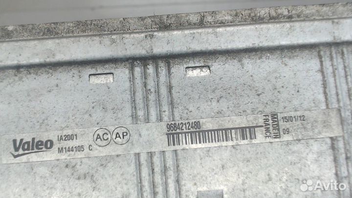 Радиатор интеркулера Citroen C4, 2012